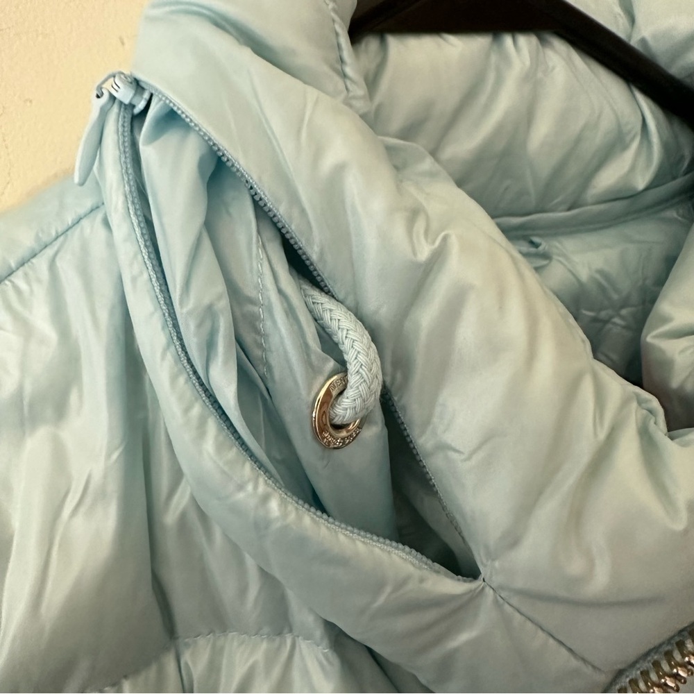 Kate Spade Packable Down Jacket Frosty Sky Blue - Picture 7 of 14